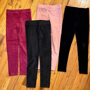 Kids' Leggings Set - Black, Pink, and Red